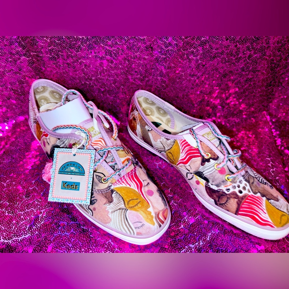 RARE~Justina Blakeney Keds X Jungalow Champions In Chorus Shoes 7.5